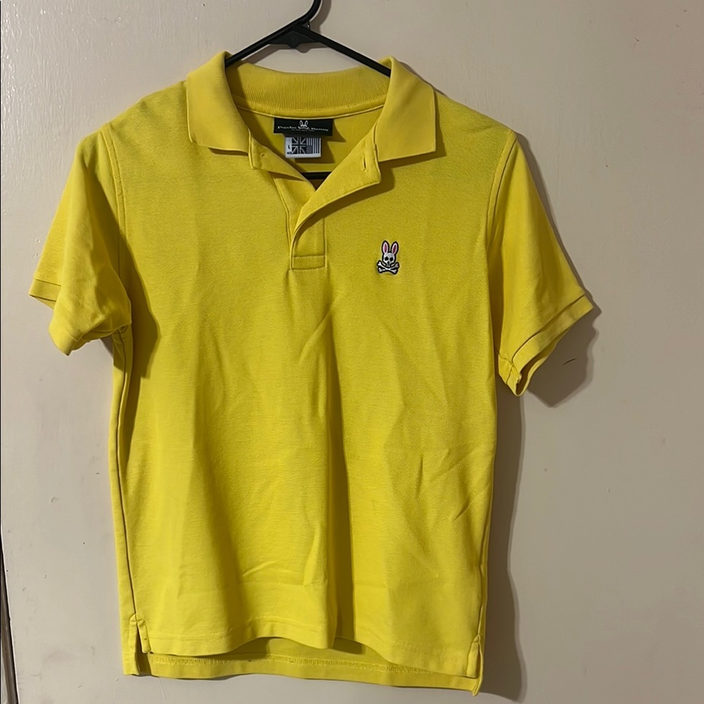 Psycho Bunny Yellow Kids Polo Shirt